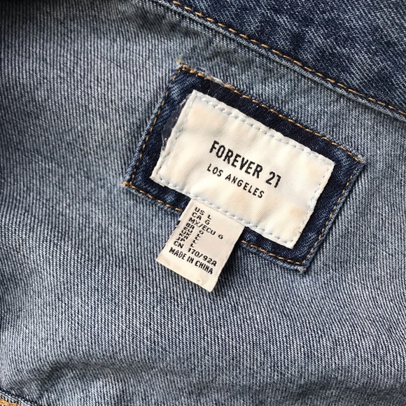Forever 21 Distressed Denim Jacket - Picture 2 of 2